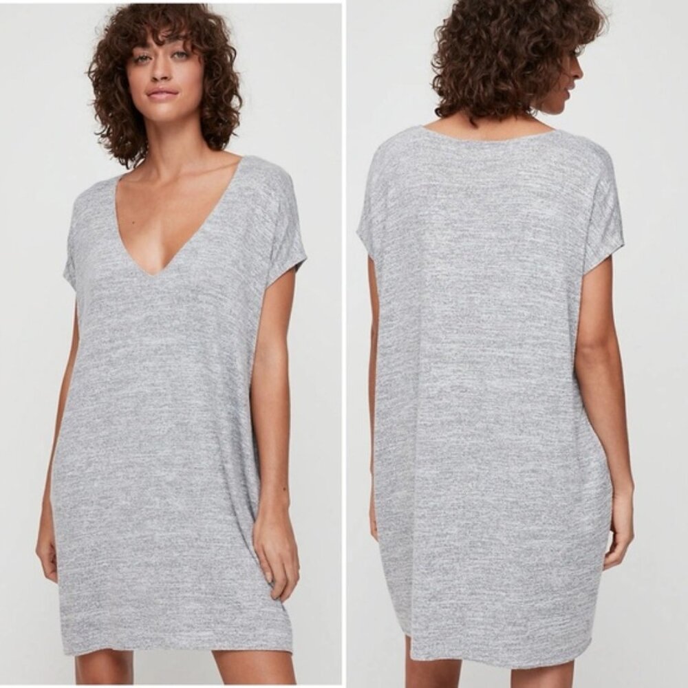 Aritzia Wilfred Free Marcoux Jersey Knit T Shirt Dress  XXS Oversized